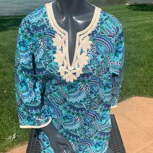Tommy Bahama Navy blue tunic